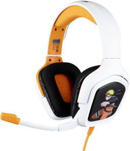 Konix NARUTO - Gaming Headset - Draad - 3,5 mm - Oranje Wit Zwart