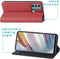 iMoshion Hoesje Geschikt voor Motorola Moto G60 Hoesje Met Pasjeshouder - iMoshion Slim Folio Bookcase - Rood