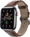 imoshion Lederen krokodil bandje - Geschikt voor Apple Watch 1, 2, 3, 4, 5, 6, 7, 8, 9, 10, SE, Ultra (2) - 44/45/46/49 mm - Bruin - One Size