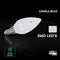 V-TAC VT-1855 - LED-kaarslamp - CREE - E14 - 4,5 W - 470 lumen - 3000 K - Warm wit licht