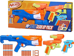 NERF N Series Gear Up Pack - set van 3 speelgoedblasters - Inclusief 18 Nerf N1 darts