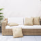 vidaXL - Sierkussens - 4 - st - 50x50 - cm - stof - beige