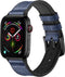 iMoshion Echt lederen bandje voor de Apple Watch Series 1 / 2 / 3 / 4 / 5 / 6 / 7 / 8 / 9 / SE / Ultra (2) - 42 / 44 / 45 / 49 mm - Blauw