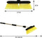 Protecton Wasborstel - Uitschuifbaar 95-160cm - Afsluitbare watertoevoer - Gardena koppeling