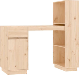 vidaXL - Bureau - 110x53x117 - cm - massief - grenenhout
