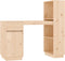 vidaXL - Bureau - 110x53x117 - cm - massief - grenenhout