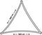 Nesling - Schaduwdoek Driehoek - 3,6 m - grey