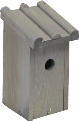 Nestkast/vogelhuisje hout grijs voor mezen 14 x 16 x 27 cm - Mezenkasten
