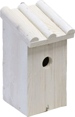 Nestkast/vogelhuisje hout wit voor mezen 14 x 16 x 27 cm - Mezenkasten