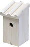 Nestkast/vogelhuisje hout wit voor mezen 14 x 16 x 27 cm - Mezenkasten