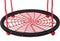 Nestschommel Ø90cm Zwart-rood PP touwen