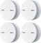 Netatmo Slimme Rookmelder - 10 jaar batterij - 4 Pack