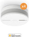 Netatmo Slimme Rookmelder - 10 jaar batterij - 4 Pack