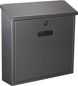 Perel Monaco - Wandbriefkasten - RVS - met slot en naambord - zilver