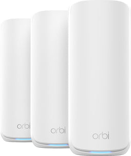NETGEAR Orbi RBE873 - Mesh WiFi - WiFi 7 - 21000 Mbps - Tri-Band - 3-Pack - Wit