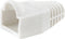 Netwerkplug huls voor RJ45 connectoren - kabel tot 6 mm - 100 stuks / wit