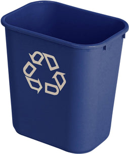 Papierbak rubbermaid recycling medium 26l blauw