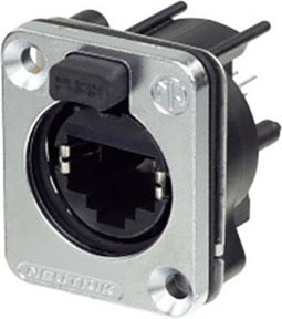 Neutrik Chassisbus NE8FDV-SE-CON Bus, inbouw verticaal Aantal polen 8P8C Zilver 1 stuk(s)