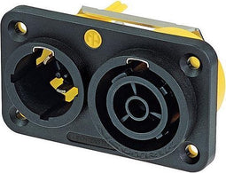 Neutrik In- En Uitgangsconnector 16a 6 X 3,5 Cm Geel/grijs