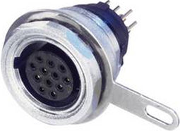 Neutrik MPF12-V Ronde connector Bus, inbouw verticaal Totaal aantal polen: 12 Serie (ronde connectors): miniCON 1 stuk(
