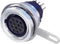 Neutrik MPF12-V Ronde connector Bus, inbouw verticaal Totaal aantal polen: 12 Serie (ronde connectors): miniCON 1 stuk(
