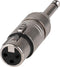 Neutrik NA2FP XLR (v) - 6,35mm Jack mono (m) adapter