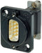 Neutrik NADB9MF-B 15-pol. D-SUB zwart Durchgangs-inbouwstekker - Inbouwpluggen