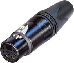 Neutrik NC10FXX-14-B XLR-connector Koppeling, recht Aantal polen: 10 Zwart 1 stuk(s)