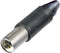 Neutrik NC3FM-C XLR-connector Stekker, recht, Bus, recht Aantal polen: 3 Zilver 1 stuk(s)