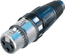 Neutrik NC3FXCC XLR-connector Bus, recht Aantal polen: 3 Zilver 1 stuk(s)