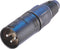 Neutrik NC3MX-B XLR 3-pins (m) connector - verguld / zwart