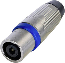 Neutrik NLT4MXX Stekker Zilver, Blauw 1 stuk(s)