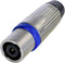 Neutrik NLT4MXX Stekker Zilver, Blauw 1 stuk(s)