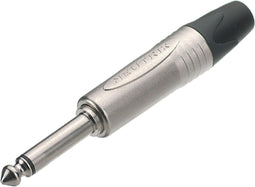 Neutrik NP2X Jackplug 6.35 mm Stekker, recht Aantal polen: 2 Mono Zilver 1 stuk(s)