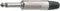 Neutrik NP2X Jackplug 6.35 mm Stekker, recht Aantal polen: 2 Mono Zilver 1 stuk(s)