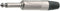 Neutrik NP2X Jackplug 6.35 mm Stekker, recht Aantal polen: 2 Mono Zilver 1 stuk(s)