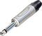 Neutrik NP2X Jackplug 6.35 mm Stekker, recht Aantal polen: 2 Mono Zilver 1 stuk(s)