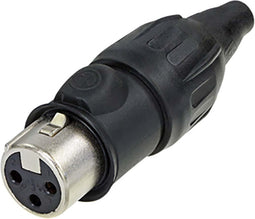 Neutrik NTR-NC3FX-T Connector Xlr Female Metaal Zwart/zilver