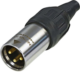 Neutrik NTR-NC3MX-T Connector Xlr Male Metaal Zwart/zilver