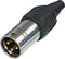 Neutrik NTR-NC3MX-T Connector Xlr Male Metaal Zwart/zilver