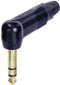 Neutrik NTR-NP3RX-B Jack Plug 90° 6.35 Mm 3p