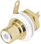 Neutrik - PHONO chassisdeel (RCA) - vergulde contacten - wit