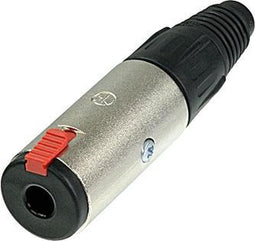 Neutrik Telefoonkabelaansluiting 6,35 Mm Jack Staal Zwart