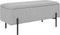 House Nordic Luna Bank - Opbergbankje - 95 x 36,5 x 46 cm - Lichtgrijs