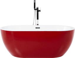 NEVIS - Badkuip - Rood - 75 x 160 - Acryl