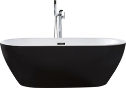 NEVIS - Badkuip - Zwart - 75 x 150 - Acryl