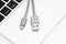 nevox 1530, 2 m, Lightning, USB A, Grijs, Zilver, Recht, Recht