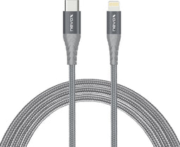 nevox 1885 Lightning-kabel 1 m Grijs, Zilver