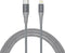 nevox 1885 Lightning-kabel 1 m Grijs, Zilver