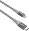 nevox 1885 Lightning-kabel 1 m Grijs, Zilver